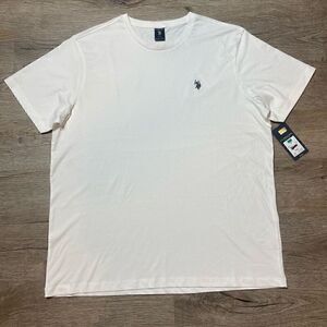 U.S. Polo Assn Mens Tshirt Size XL White Cotton New with Tag